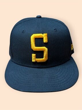 Pittsburgh Steelers New Era 59Fifty Fitted Hat S Big Logo Size 7 3/8 NFL